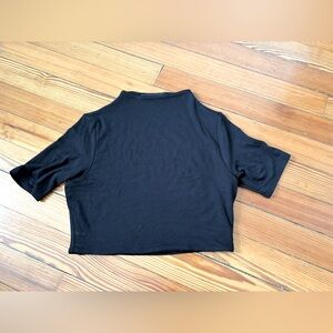 Naked Wardrobe Black Crop T-shirt